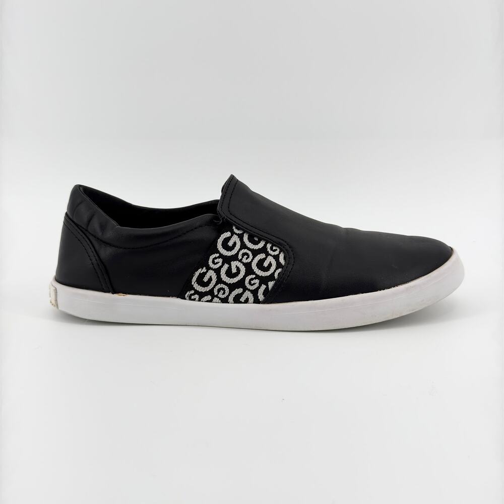 G by GUESS Women’s Marcoe Shoes Size 9M Black Slip On Sneakers, Fair Condition